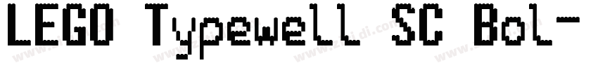 LEGO Typewell SC Bol字体转换